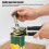 Multi-Function Can Opener Fruit Opener Hand-Crank Bottle Opener with Comfortable Extra-Long Handle and Extra-Large Knob 2