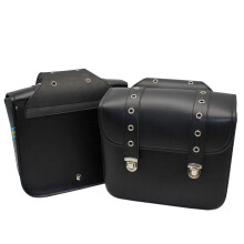 1 Paar Motorrad-Retro-Satteltaschen Aus PU-Leder, Seitentaschen, Aufbewahrungstaschen, Hecktaschen für Universelle Aufbewahrung Von Werkzeugteilen