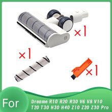 Pour R10 R20 R30 T30 Aspirateur, Brosse de Électrique, Tête de Brosse de Souple avec Éclairage LED Anti-Poussière
