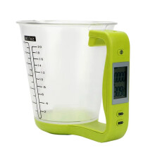 Balance de Cuisine Balance de Mesure Numérique Tasse de Mesure Électronique de Température Balance de Bouilloire Bécher avec Écran LCD