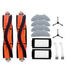 Compatible with Mijia PROMJSTS1 Sweeping and Mopping Robot Main Brush and Side Brush Filter Cloth Replacement Parts Brush