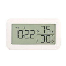 TermóMetro HigróMetro Interior con Reloj Despertador, TermóMetro Digital LCD, para HabitacióN, SalóN, Bodega ()