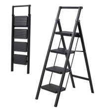 Anti-Slip 4 Step Ladder with Wide Pedals