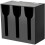 Acrylic Utensil Dispenser Cutlery Organizer with 3 Compartment Black Silverware Holder Plastic Flatware 1