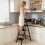 Living And Home Anti-Slip 4 Step Ladder with Wide Pedals 2