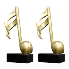 Music Notes Figurines Living Room TV Cabinet Desk Decoration Simple Elegant Decorative Gift A