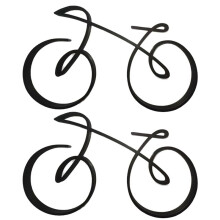 Simple Bicycle Sculpture Indoor Desktop Decor Frame Home Decor Side Table Statue Bicyclist Gift Art Wall Decor