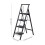 Living And Home Anti-Slip 4 Step Ladder with Wide Pedals 6