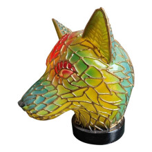 15 cm Resin Målat Glas Bordslampa-Animal Series, Används för Heminredning.