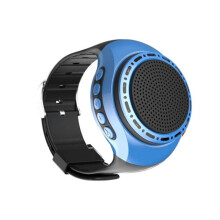 USB Rechargeable Bicycle Audio Portable Wrist Watch Speaker Cool Lighting -Compatible Sports Music FM Radio A