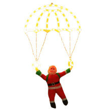 Santa Parachute LED Decor Battery Powered Remote Control Indoor/Outdoor Application Great for Christmas Festivities B