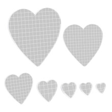 7 Pieces Acrylic Stamp Blocks Set Clear Stamping Blocks Tools with Grid, Decorative Stamp Blocks