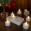 Flameless Candles with Remote Control Timer & Charging Base, 6pcs USB Rechargeable Battery LED Tea Lights Candles 7