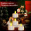 Flameless Candles with Remote Control Timer & Charging Base, 6pcs USB Rechargeable Battery LED Tea Lights Candles 8