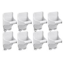 8Pcs Wall Mount Sprays Bottle Holder,No Damage Strong Adhesive Bottle Hooks Sprays Bottle Hanger,Spray Bottle Rack