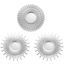 Silver Mirrors for Wall Pack of 3 - Wall Mirrors for Room Decor & Home Decor Mirrors for Wall Decor Decorative Mirrors