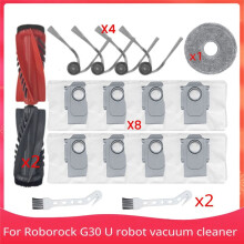 Applicable for G30 U Robot Vacuum Cleaner Main Brush Side Brush Cloth Dust Bag Replacement Parts Brush