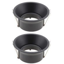 LED Ceiling Light Fixtures Round Square Recessed MR16 GU10 Fixture Black Adjustable LED Ceiling Spot Light Frame Black