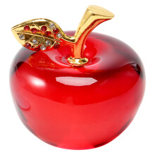 Natal Cristal Maçã Vidro Artesanato DecoraçãO para Casa Enfeites de Cristal Artesanato em Miniatura Presentes de LembrançA