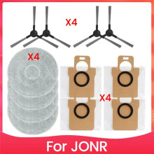 Repuestos para Aspiradora Robótica JONR P20 PRO: Paños, Bolsas para Polvo, Cepillos Laterales y Accesorios.
