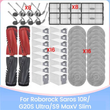 Per Saros 10R/G20S Ultra/S9 MaxV Slim Accessori di Ricambio Spazzola per Aspirapolvere Filtro Hepa Panno per Mocio Sacchetto per La Polvere