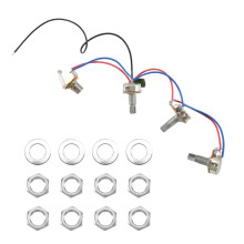 1 Set of JB Bass Guitar Wiring Harness-Prewired with 3-500k Pots