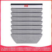 Kit de 8 Tampons de Nettoyage en Microfibre pour Aspirateur pour AV2800ZE RV2820YE RV2820ZE, Lavables et Réutilisables, en Microfibre Douce