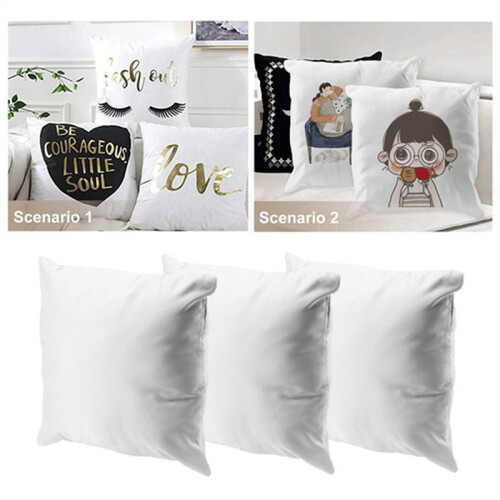 8 Peças de Fronhas para Sublimação 16 X 16 Polegadas, Capas de Almofada para Transferência de Calor, Capas de Almofada para DIY 2