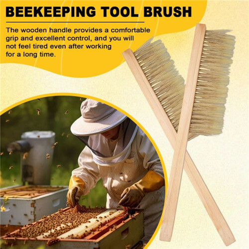 Beekeeping Tools Brush Bee Brush Wooden Handle Brush Beekeeping Tools Beekeeping Equipment Hive Brush