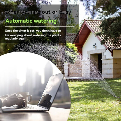 RainPoint Garden Water Timer Dual Irrigation, Intelligent Timing Controller, Automatic Watering Device with Rain Delay 2