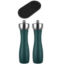304 Stainless Steel Manual Pepper Grinder,Sea Salt Flower Pepper Mills,Ceramic Core,Multi-Purpose BBQ Spice Shakers Tool