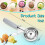 2Pcs 4oz Release Cookie Scoops Ice Cream Scooper with Trigger Release Portion Scoop Stainless Steel for Portion Control 7