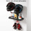 Motorcycle Helmet Display Stand with Adjustable Hook Wall Mounted Organize Caps Jackets & Accessories. Universal Fit 1