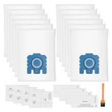 12 PCS Vacuum Cleaner Bags for Hyclean 3D GN Dust Bags C1 C2 C3 S2 S5 S8 S600 S800 Vacuum Cleaner