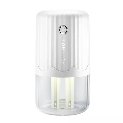 Large Capacity USB Humidifier with Double Spray, Quiet Operation, Night Light & Aroma Diffuser for Home and Office A