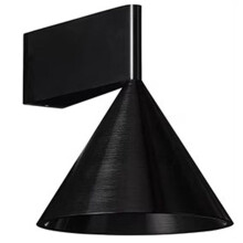 Nordic Brushed Metal Small Wall Lamp, Living Room, Study, Dining Room, Decorativecone-Shaped Wall Lamp Black