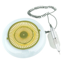 Trapano per Unghie da 35000 Giri/Min con Aspirapolvere, Filtro Riutilizzabile, Potente Aspiratore di Polvere per Unghie, Trapano per Manicure, Spina