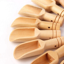 40 Piezas Cuchara de Madera, Cuchara de Sal de BañO, Cuchara de Caramelo de Madera, Cuchara de Detergente en Polvo Juego de Cuchara Cuchara