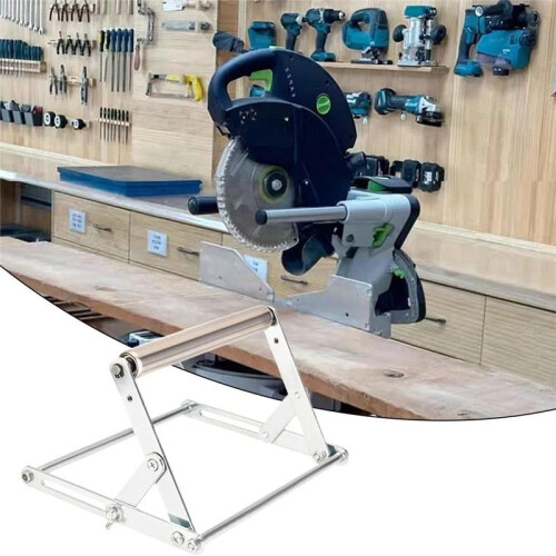 Multifunction Table Saw Stand 25mm-145mm Adjustable Cutting Machine Frame Lift Table Stand Workbench Woodworking Tool 2