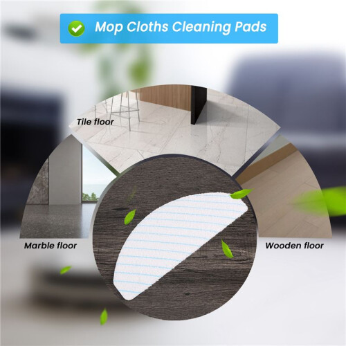 100 Pack Disposable Mop Pads Compatible for  Deebot Ozmo T8 AIVI Robot Vacuum Cleaner 1