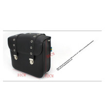 1 Pair Motorcycle Retro Saddlebag PU Leather Side Bags Storage Bags Tail Bags for Universal Storage Tool Parts