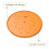 Round Planter Insert,13inch Orange Planter Insert, Plastic Disk with Drainage Holes for Place Inside Planter 1