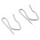 10pcs Curtain Drapery Pin Hooks - Silvery 3