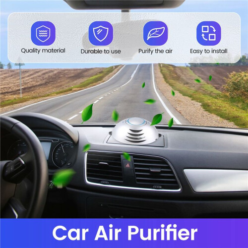 Car Air Refresher Purifier Oxygen Bar Ionizer Ozonizer Ozone Disinfector Sterilizer Deodorizer for Auto 2
