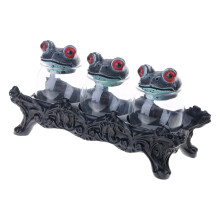 Cooks Themed Frogs Shape Resin Spices Holders Practical Kitchen