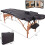 Portable Foldable Massage Table Black Wood Beauty Therapy Couch 6