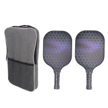 Tear Proof Fabric Paddle Sleeve With Zipper Closure, Canvas Cover For Pickleball Racket | Breathable Design Lightweight Holder | D Ring Hook