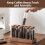 12-Pack 2oz Borosilicate Coffee Bean Storage with Walnut Display Stand 2