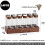 12-Pack 2oz Borosilicate Coffee Bean Storage with Walnut Display Stand 8