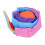 Balle à queue arc-en-ciel: Taille unique, Violet/Bleu/Rose 2